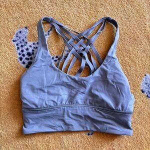 Lululemon sports bra Free to Be Serene Grey Size 4
